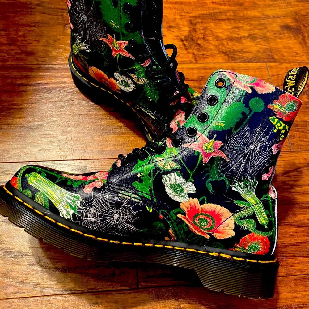 Dr. Martens Botanical themed boots